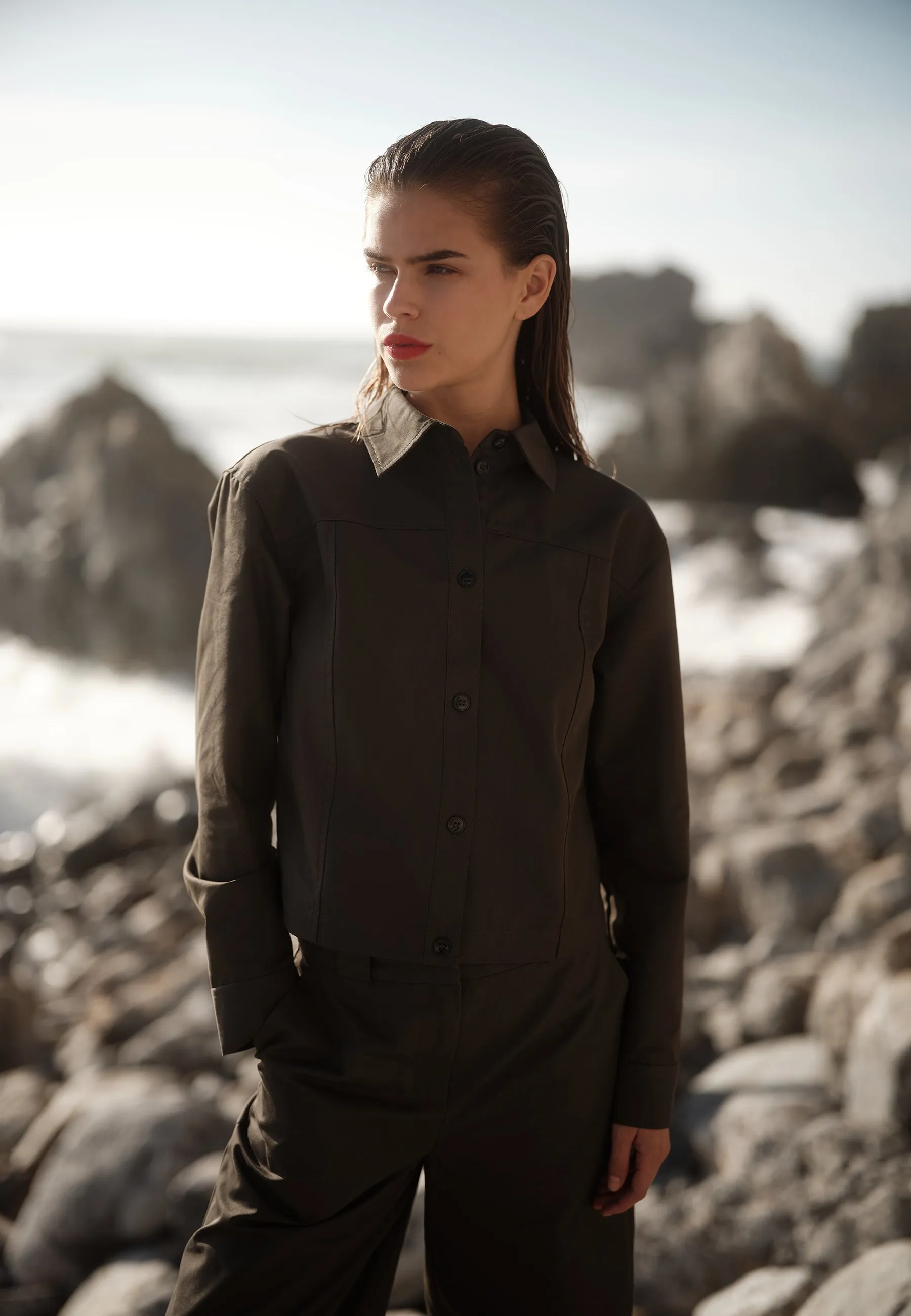 Remi long sleeved shirt 4137 - Black Ink