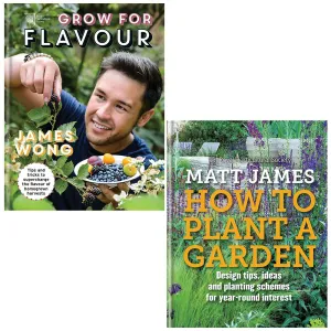 RHS Grow for Flavour [Hardcover], RHS How to Plant a Garden 2 Books Collection Set