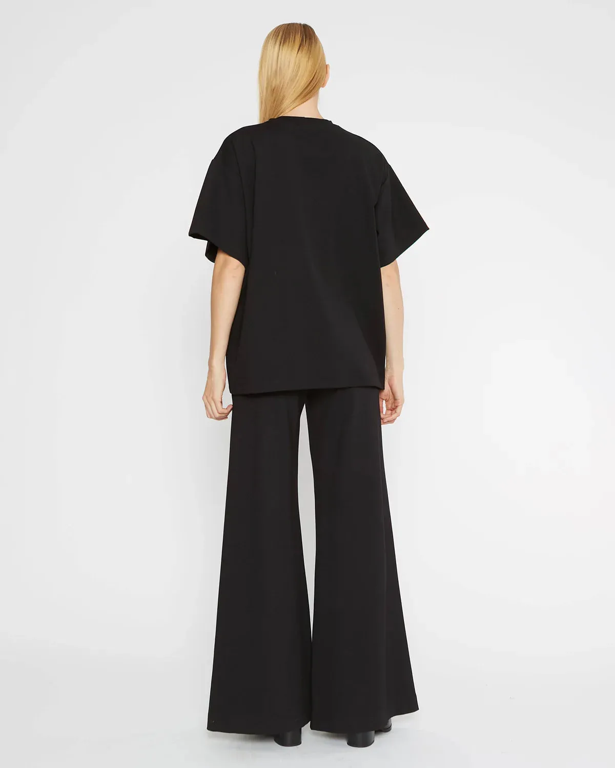 Ripley Rader Black Ponte Knit Big Shirt