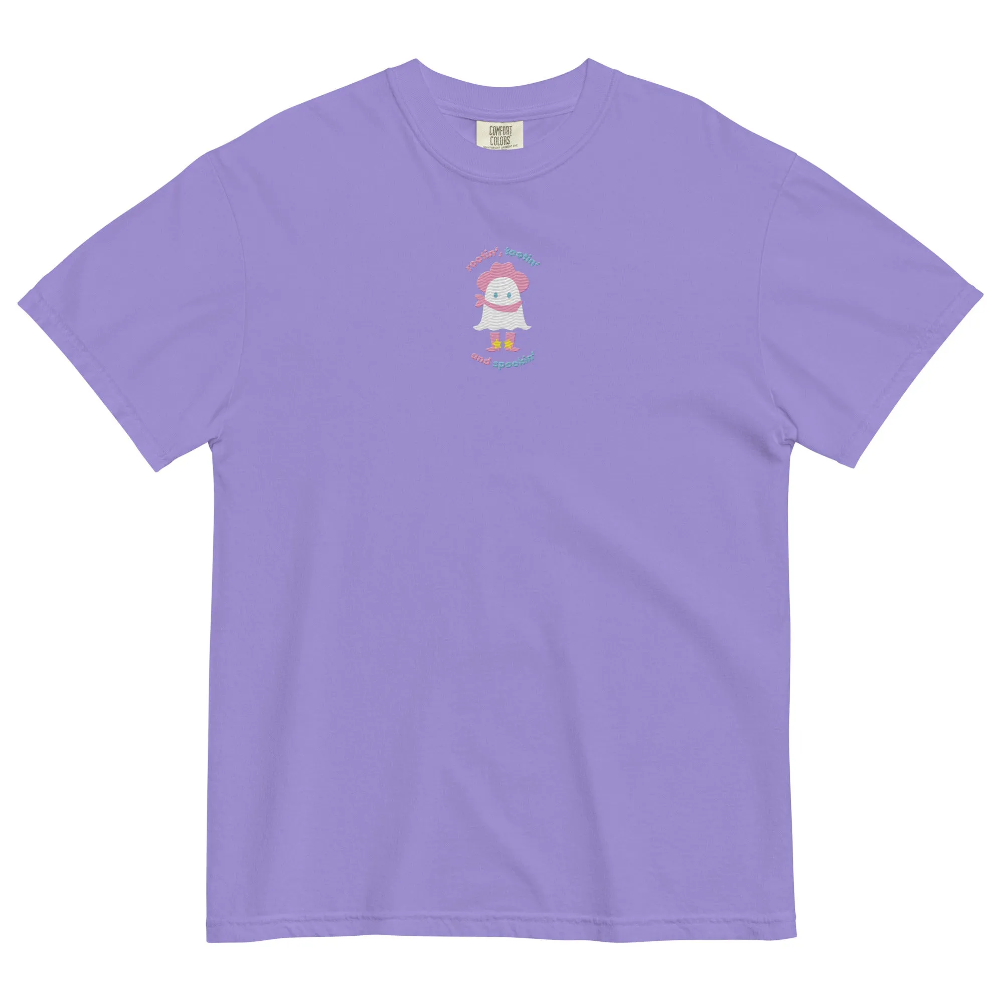Rootin Tootin and Spookin Cute and Spooky Comfort Colors Cowboy Ghost garment-dyed heavyweight t-shirt S - 3XL