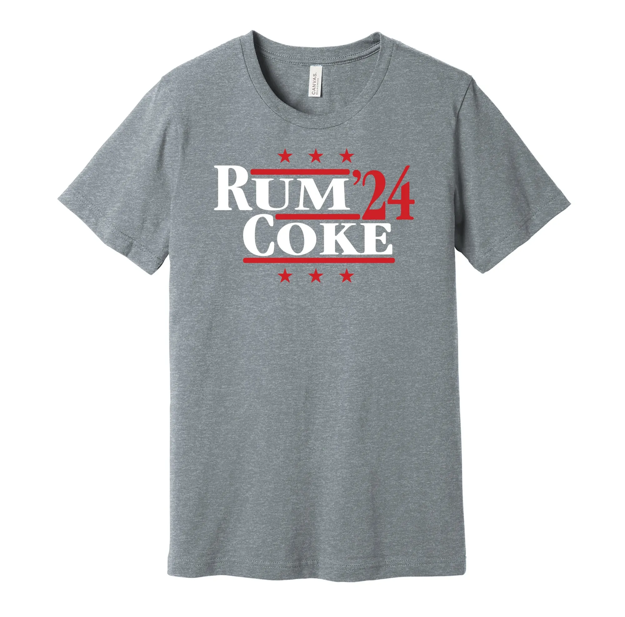 Rum & Coke '24 - Alcohol Lover Political Campaign Parody T-Shirt - Hyper Than Hype Shirts