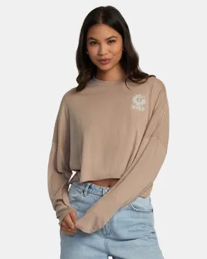 RVCA Womens Cloud Long Sleeve Tee