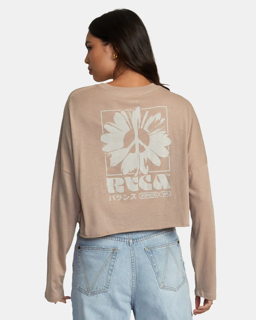 RVCA Womens Cloud Long Sleeve Tee