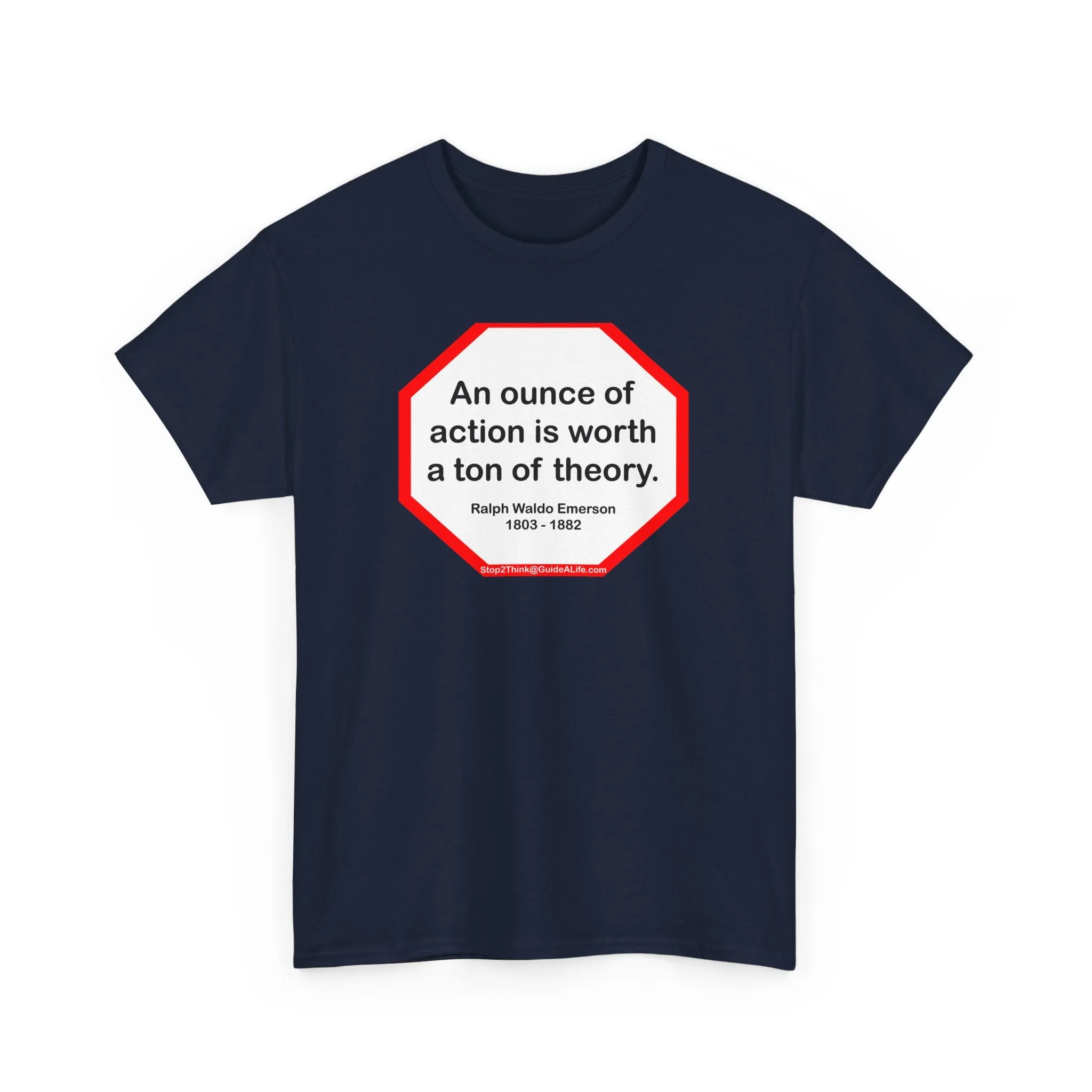 s2t- An ounce of action is worth a ton of theory.  -  Ralph Waldo Emerson  1803 - 1882 - blkshrt