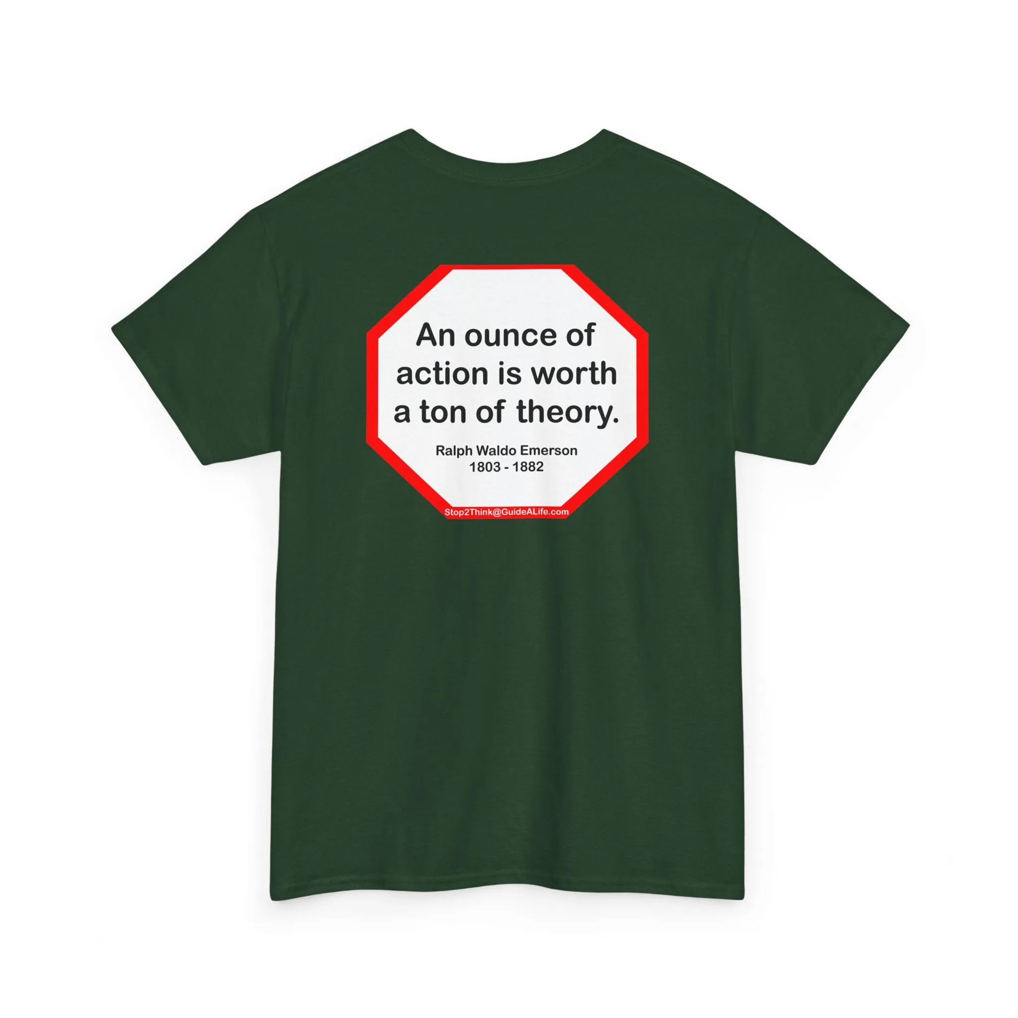 s2t- An ounce of action is worth a ton of theory.  -  Ralph Waldo Emerson  1803 - 1882 - blkshrt