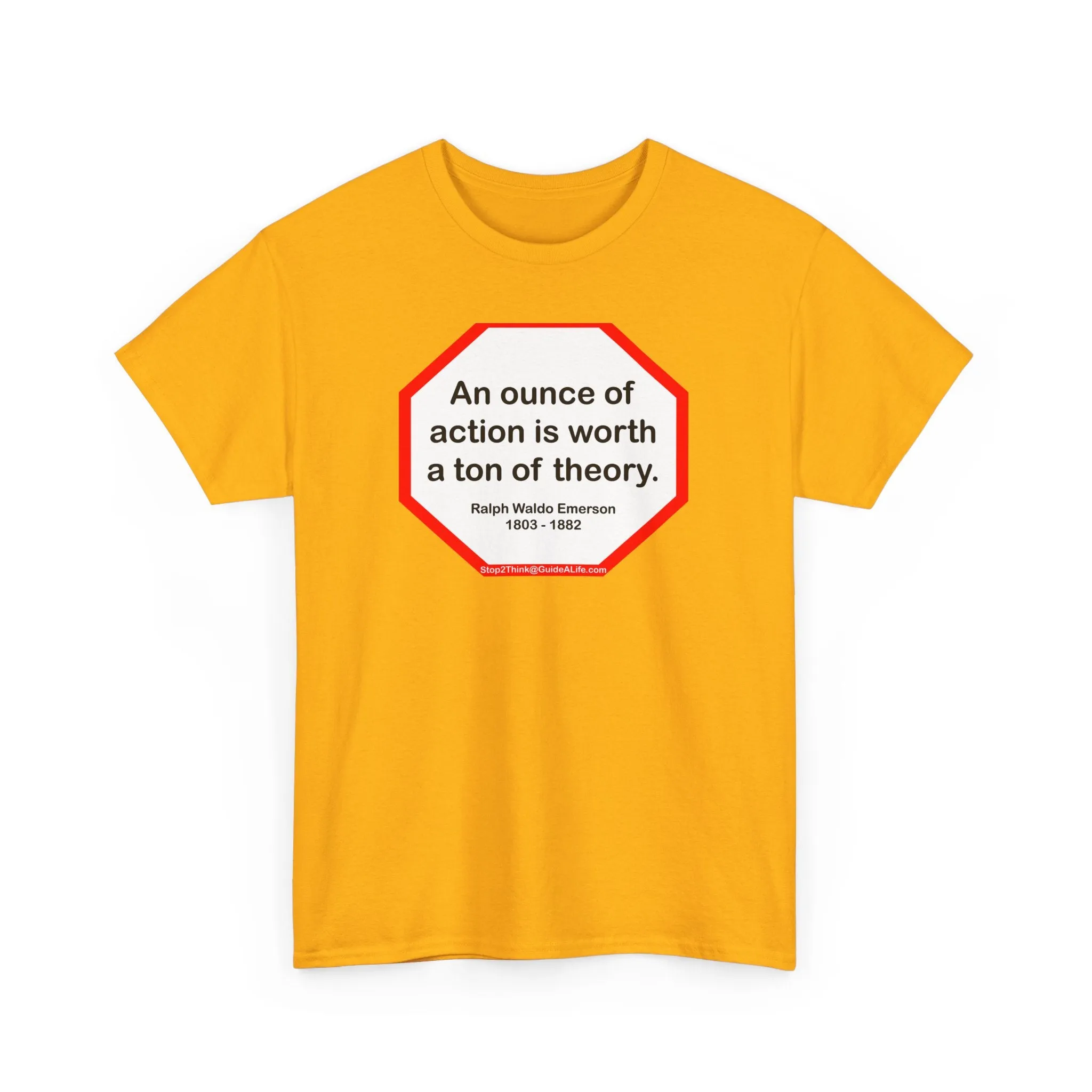 s2t- An ounce of action is worth a ton of theory.  -  Ralph Waldo Emerson  1803 - 1882 - blkshrt