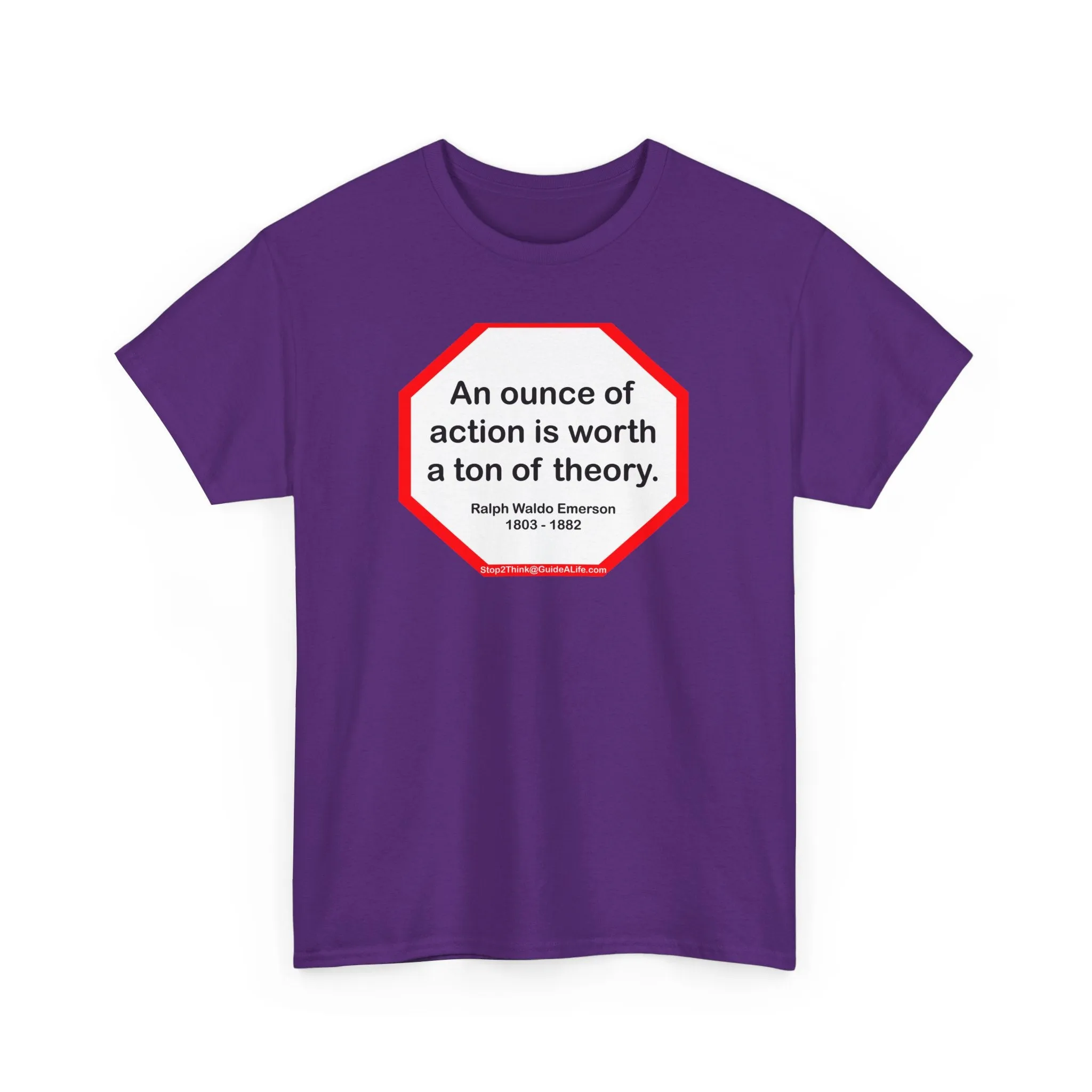 s2t- An ounce of action is worth a ton of theory.  -  Ralph Waldo Emerson  1803 - 1882 - blkshrt