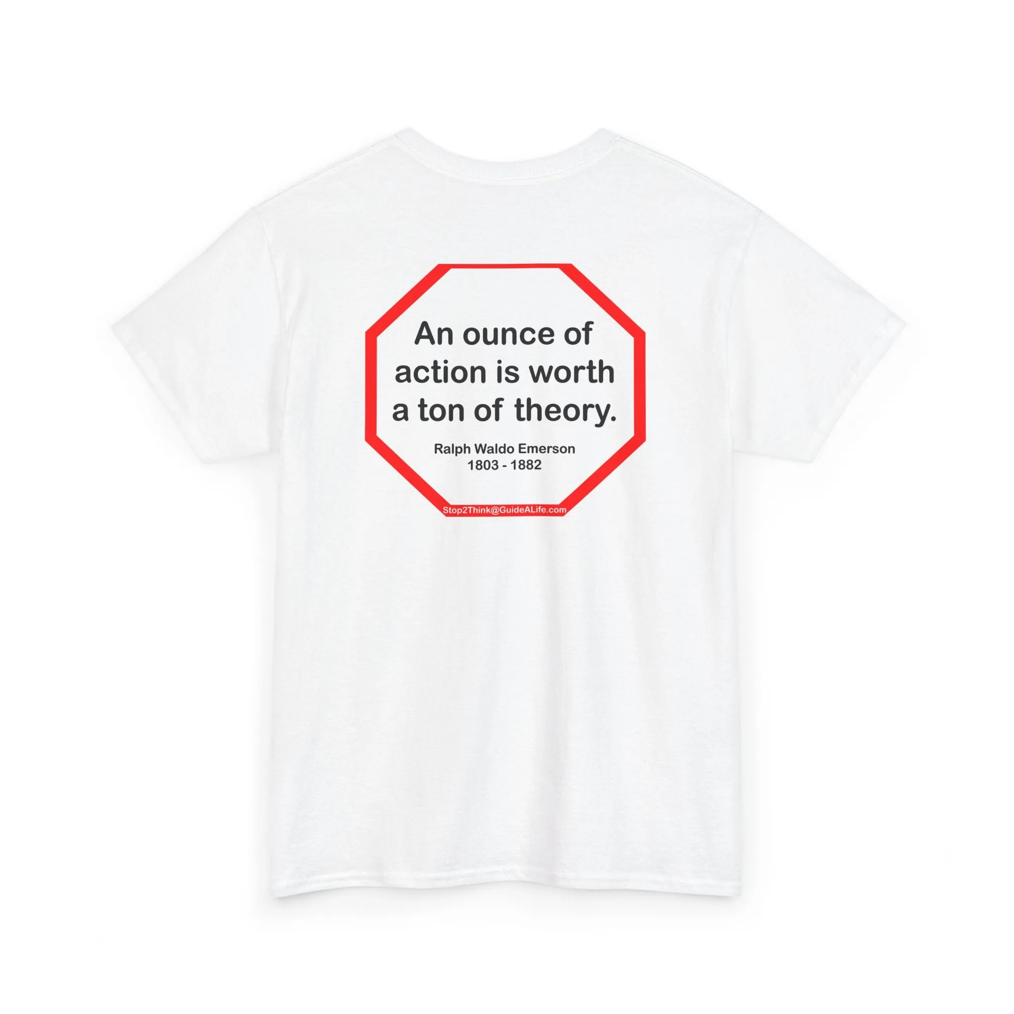 s2t- An ounce of action is worth a ton of theory.  -  Ralph Waldo Emerson  1803 - 1882 - blkshrt