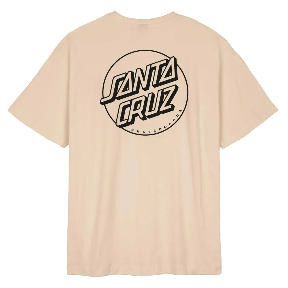 Santa Cruz All Gender T-Shirt Opus Dot Stripe AG - Oat