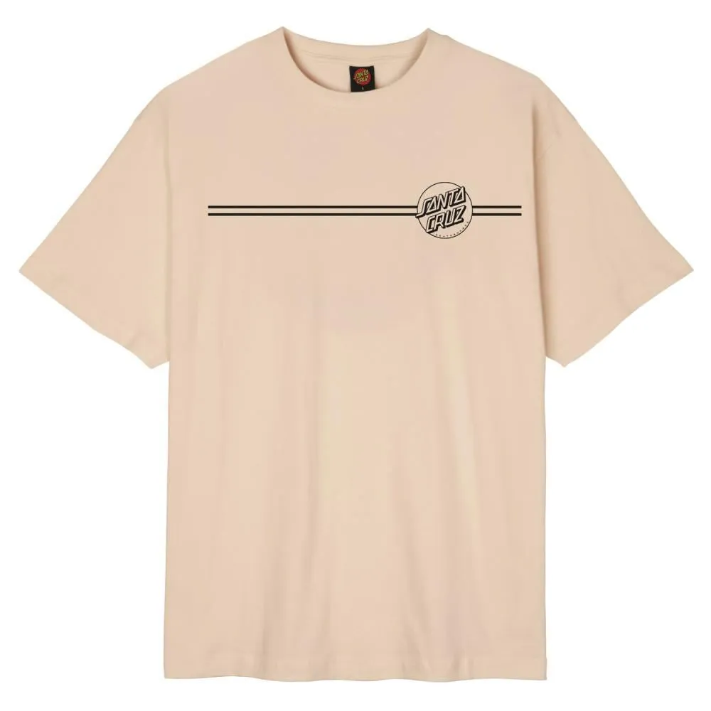 Santa Cruz All Gender T-Shirt Opus Dot Stripe AG - Oat