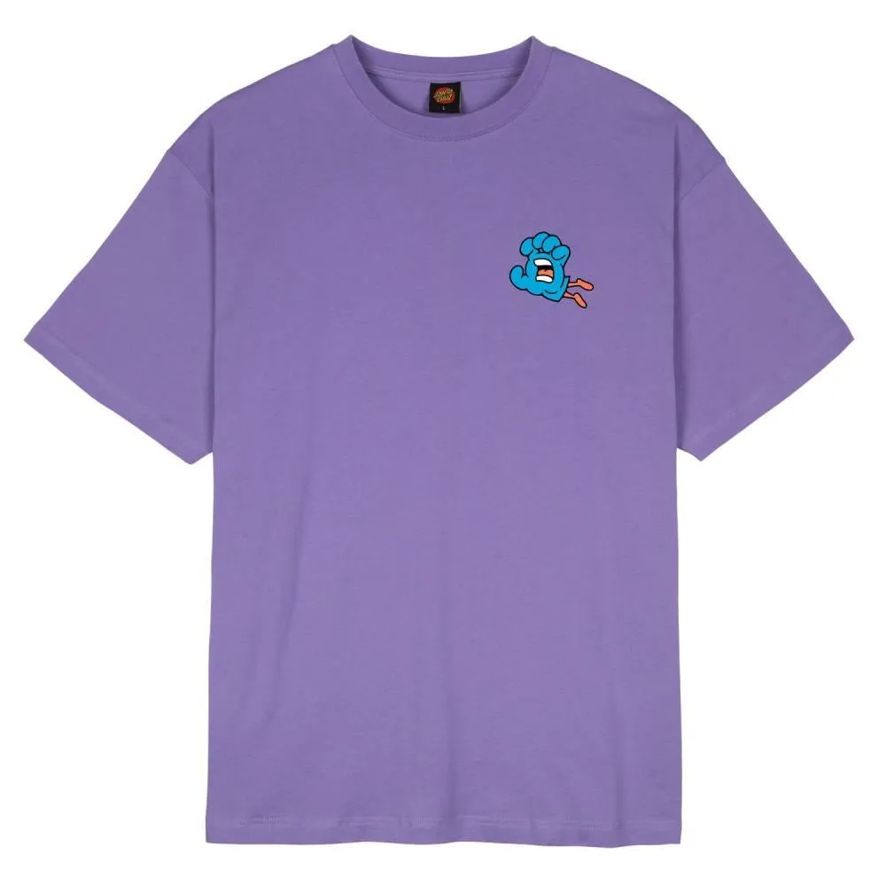 Santa Cruz Chisel Hand T-Shirt - Soft Purple