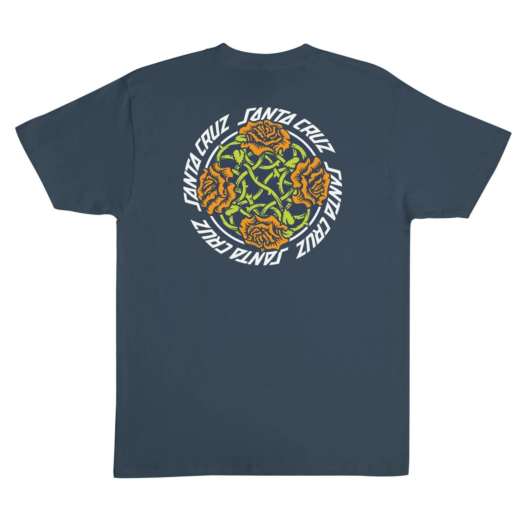 SANTA CRUZ Dressen Rose Solo Tee Steel Blue