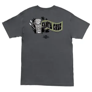SANTA CRUZ Roskopp Voodoo Room Tee Charcoal