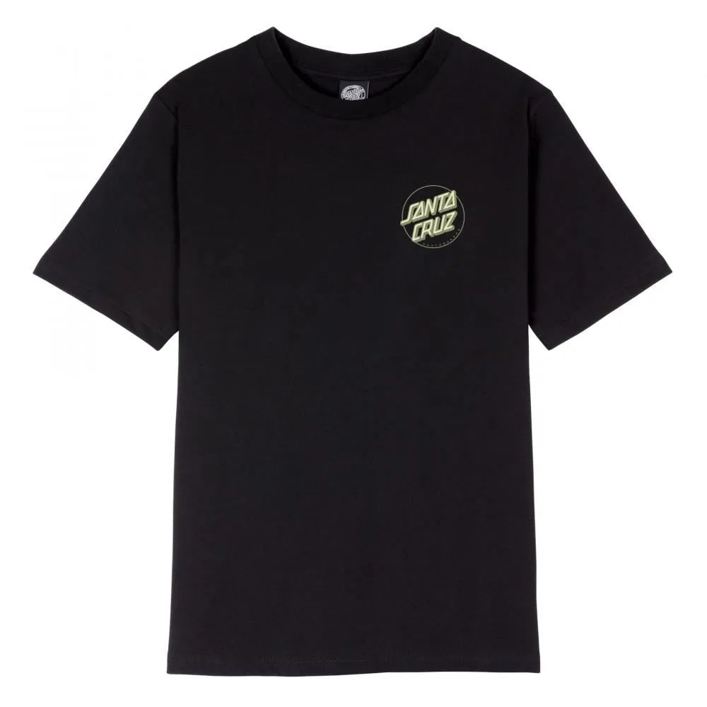 Santa Cruz Womens T-Shirt Partial Dot - Black
