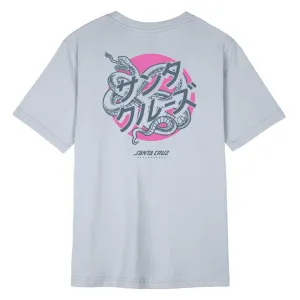 Santa Cruz Womens T-Shirt Serpent Japanese Dot - Sea Ice