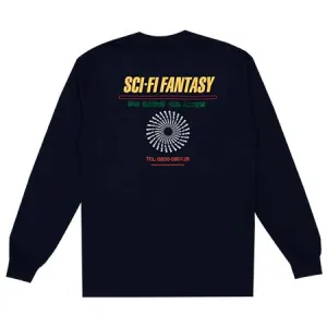 Sci-Fi Fantasy Typeset Long Sleeve T Shirt