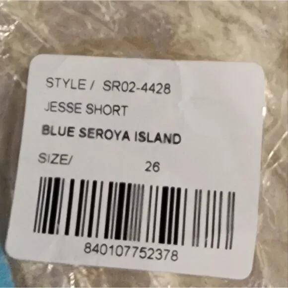 SER.O.YA Jesse Short in Blue Seroya Island