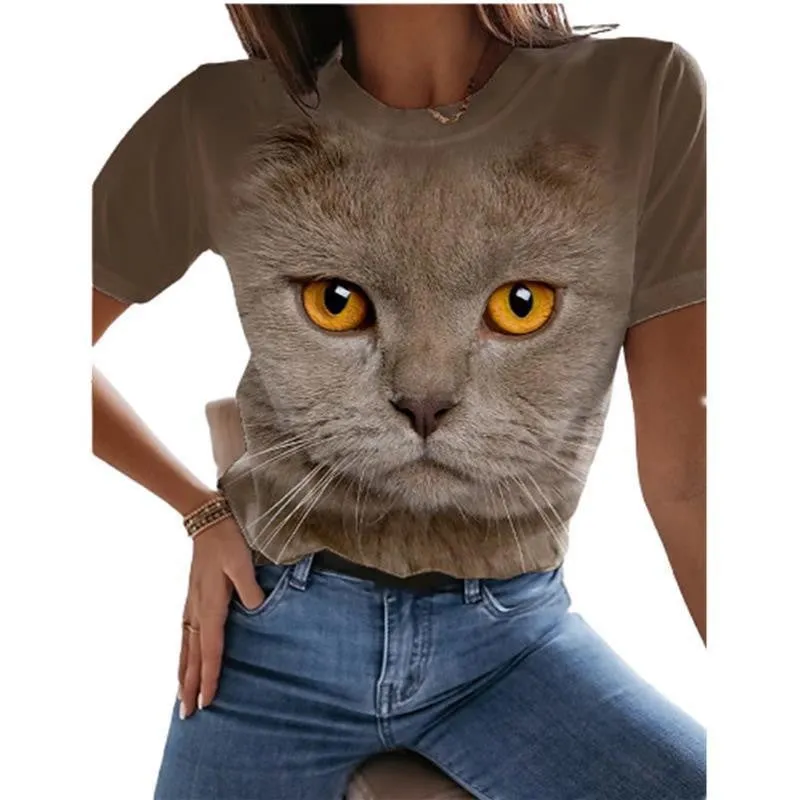 Short-sleeved Sports Loose Cute Puppy Cartoon Animation Printing Women's Clothing