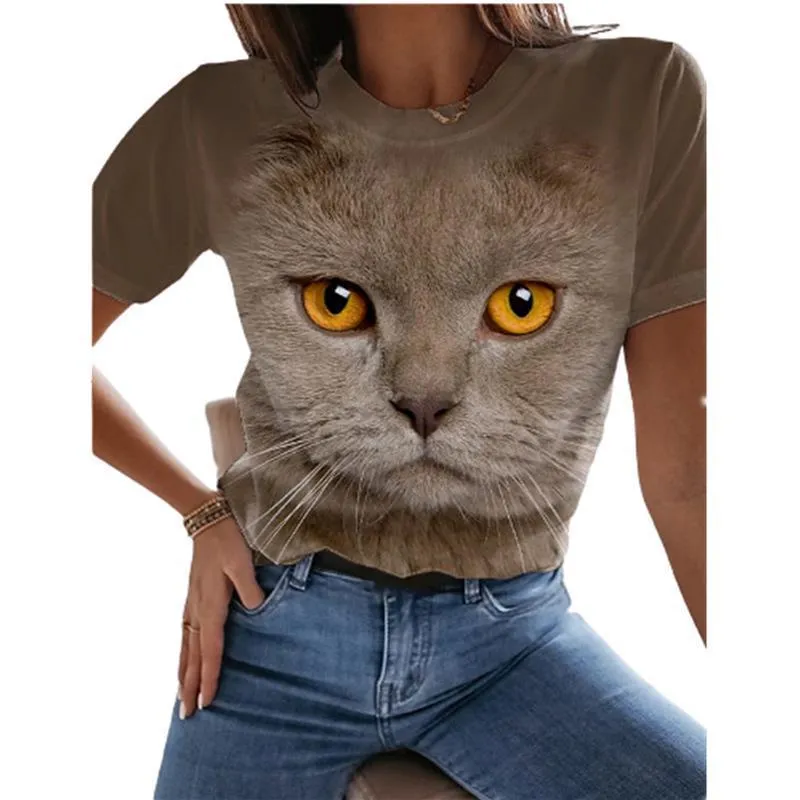 Short-sleeved Sports Loose Cute Puppy Cartoon Animation Printing Women's Clothing