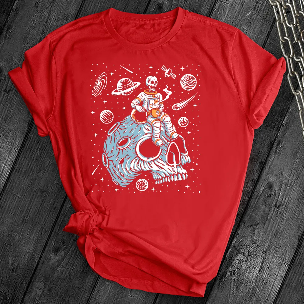 Skull Astronaut Coffee Break Tee