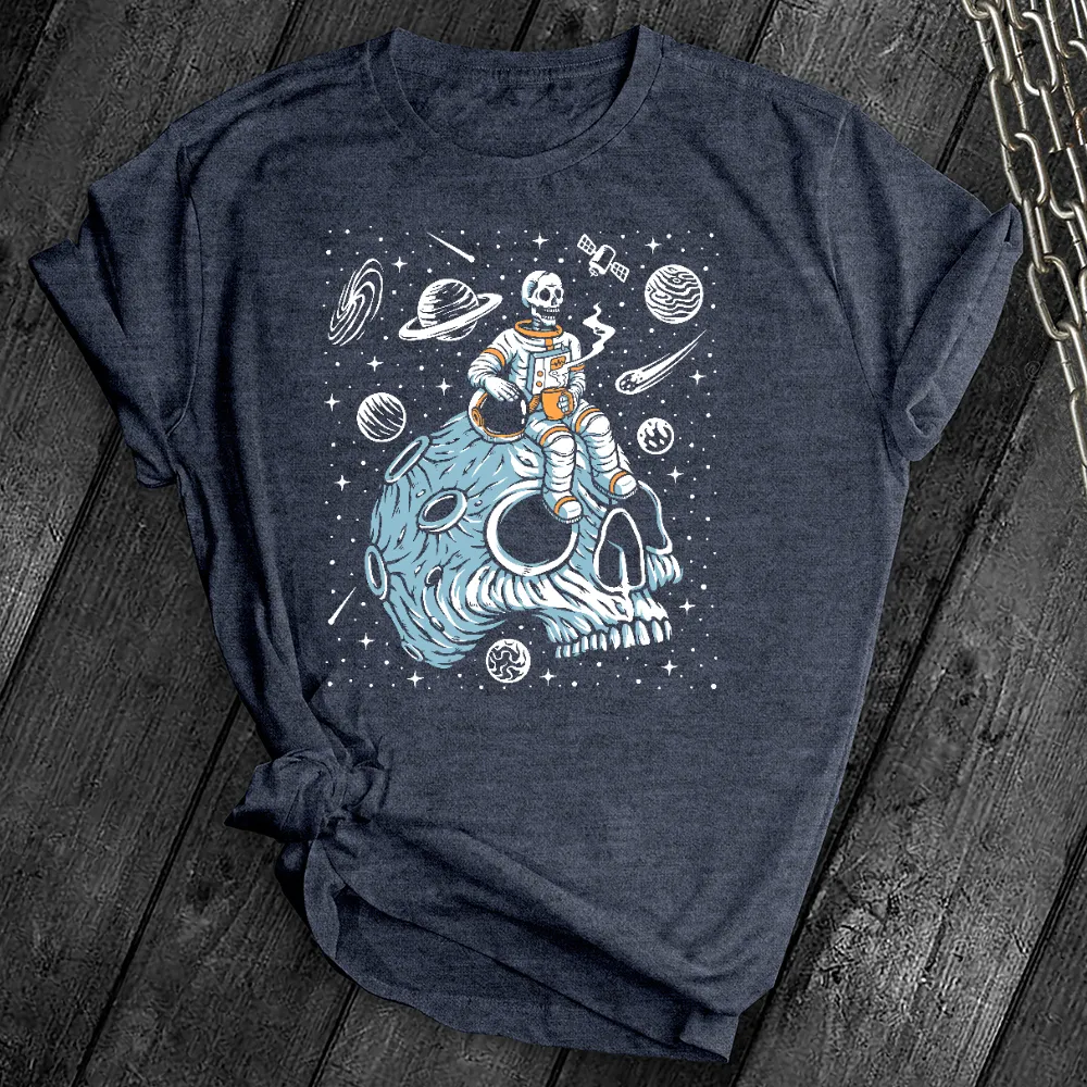 Skull Astronaut Coffee Break Tee