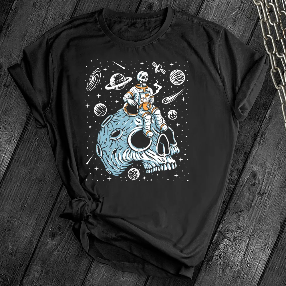 Skull Astronaut Coffee Break Tee