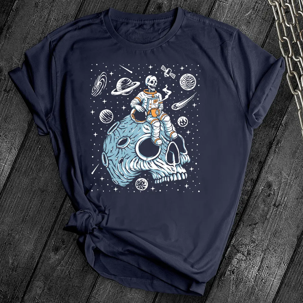 Skull Astronaut Coffee Break Tee