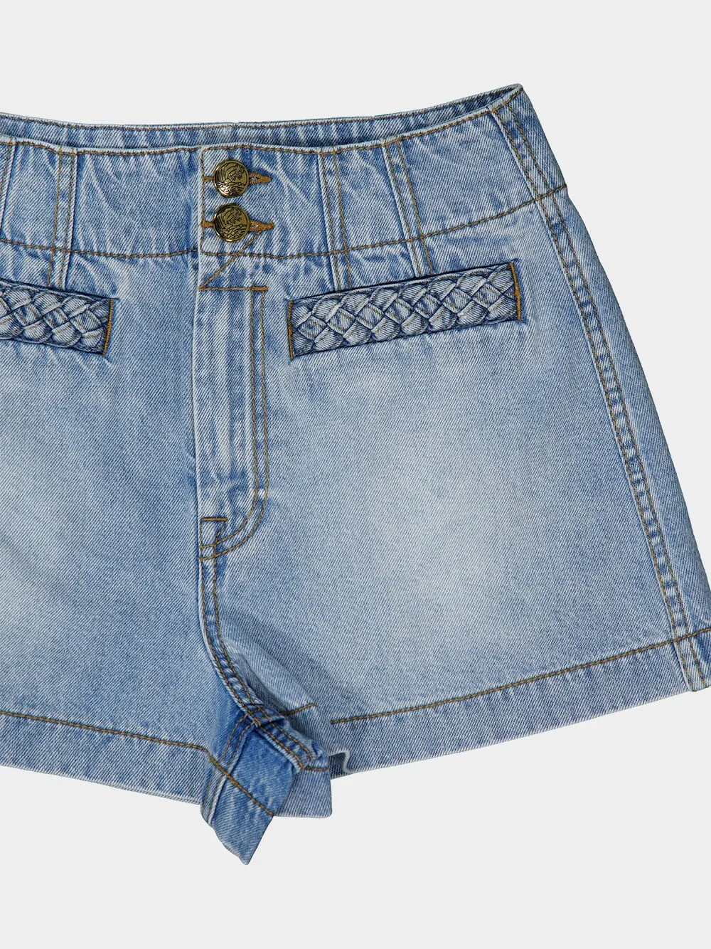 Skylark Blue Lucky Denim Short
