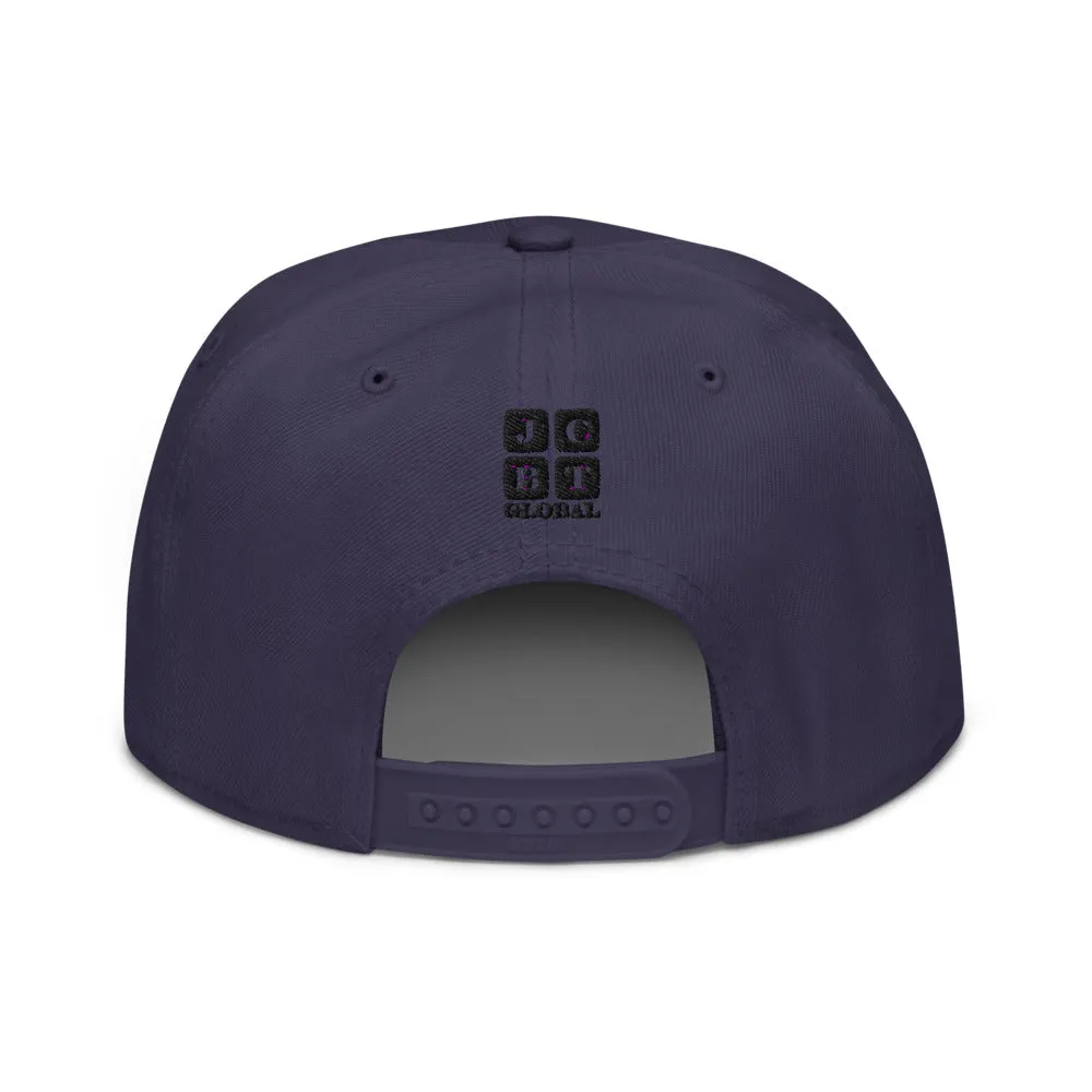 Snapback Hat "1051-0021 Born To Play Baseball (Black Logo)"