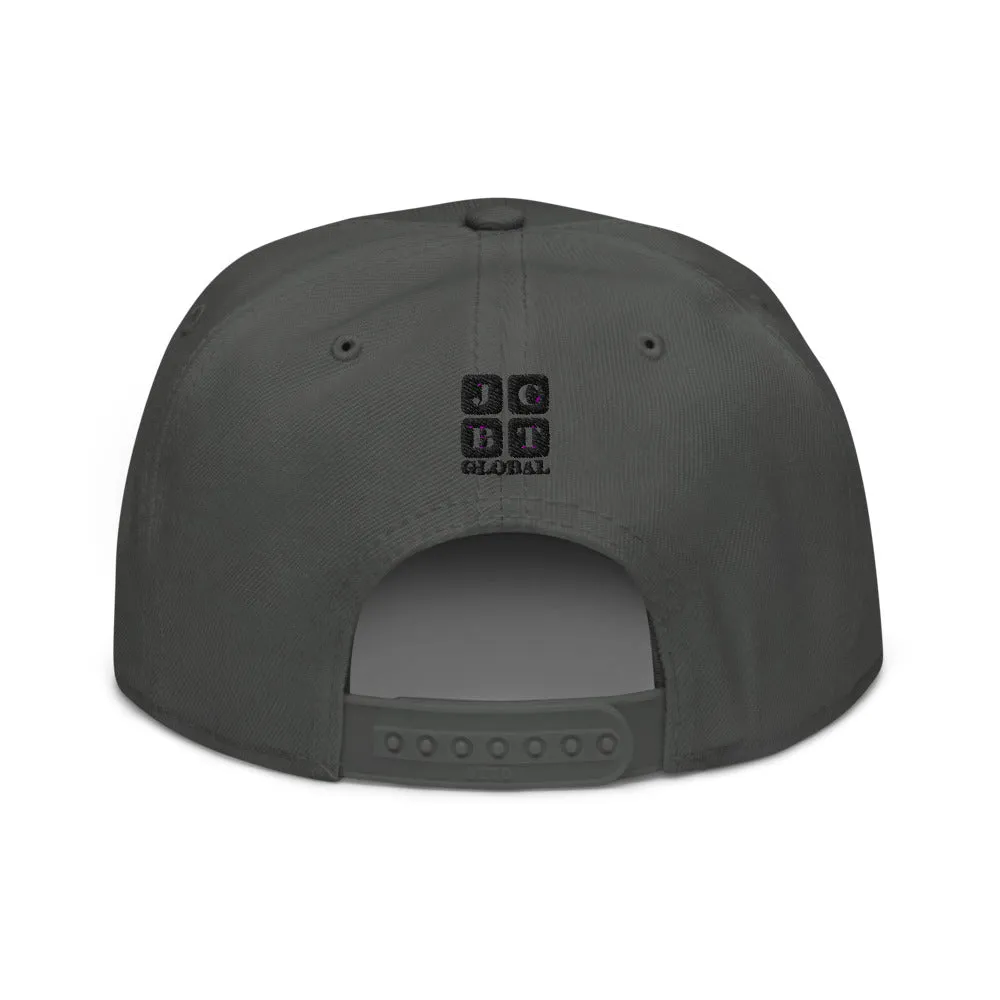 Snapback Hat "1051-0021 Born To Play Baseball (Black Logo)"