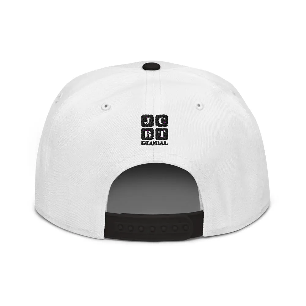 Snapback Hat "1051-0021 Born To Play Baseball (Black Logo)"