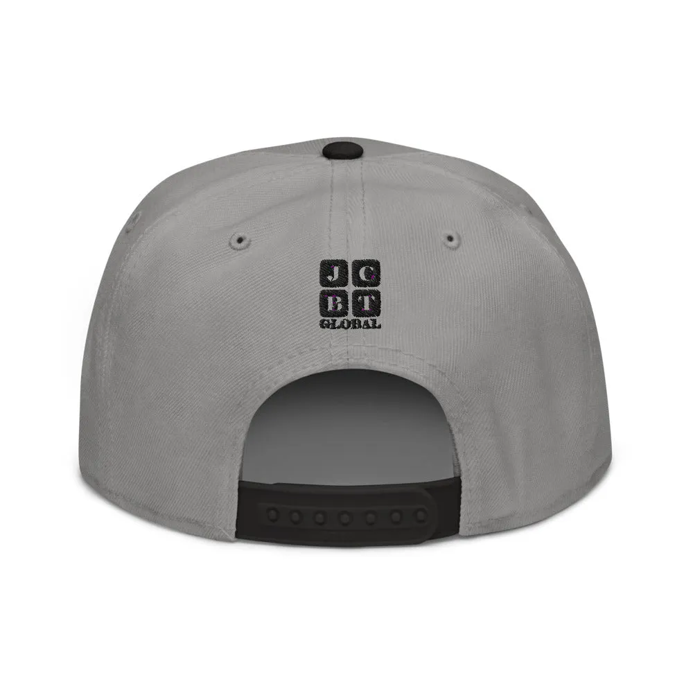 Snapback Hat "1051-0021 Born To Play Baseball (Black Logo)"