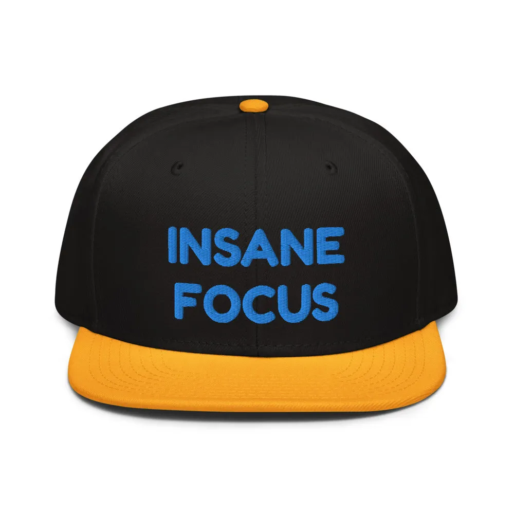 Snapback Hat "1052-0091 Insane Focus (Blue Logo)"