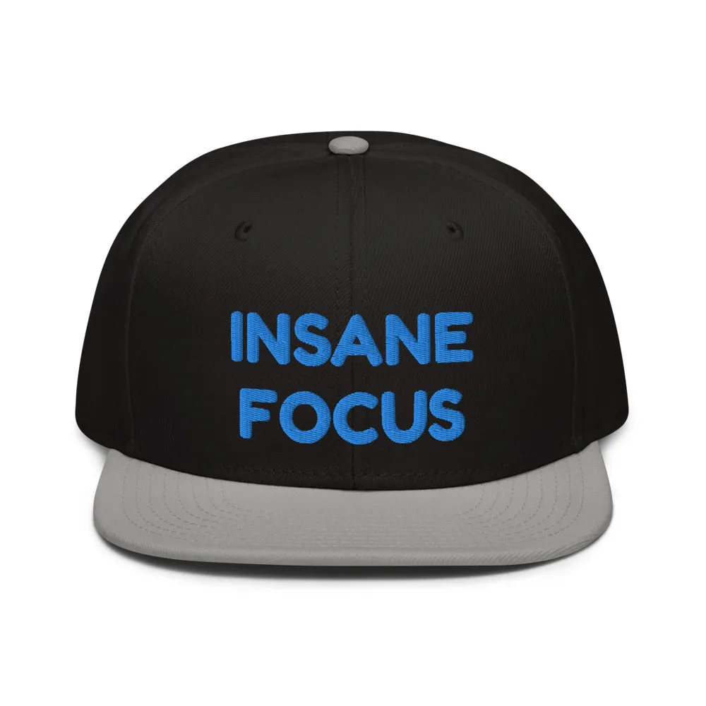 Snapback Hat "1052-0091 Insane Focus (Blue Logo)"