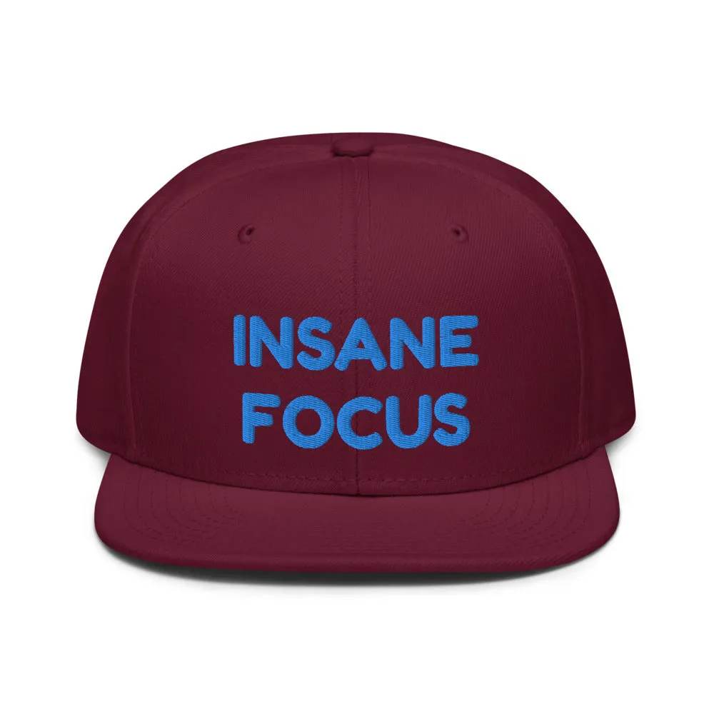 Snapback Hat "1052-0091 Insane Focus (Blue Logo)"