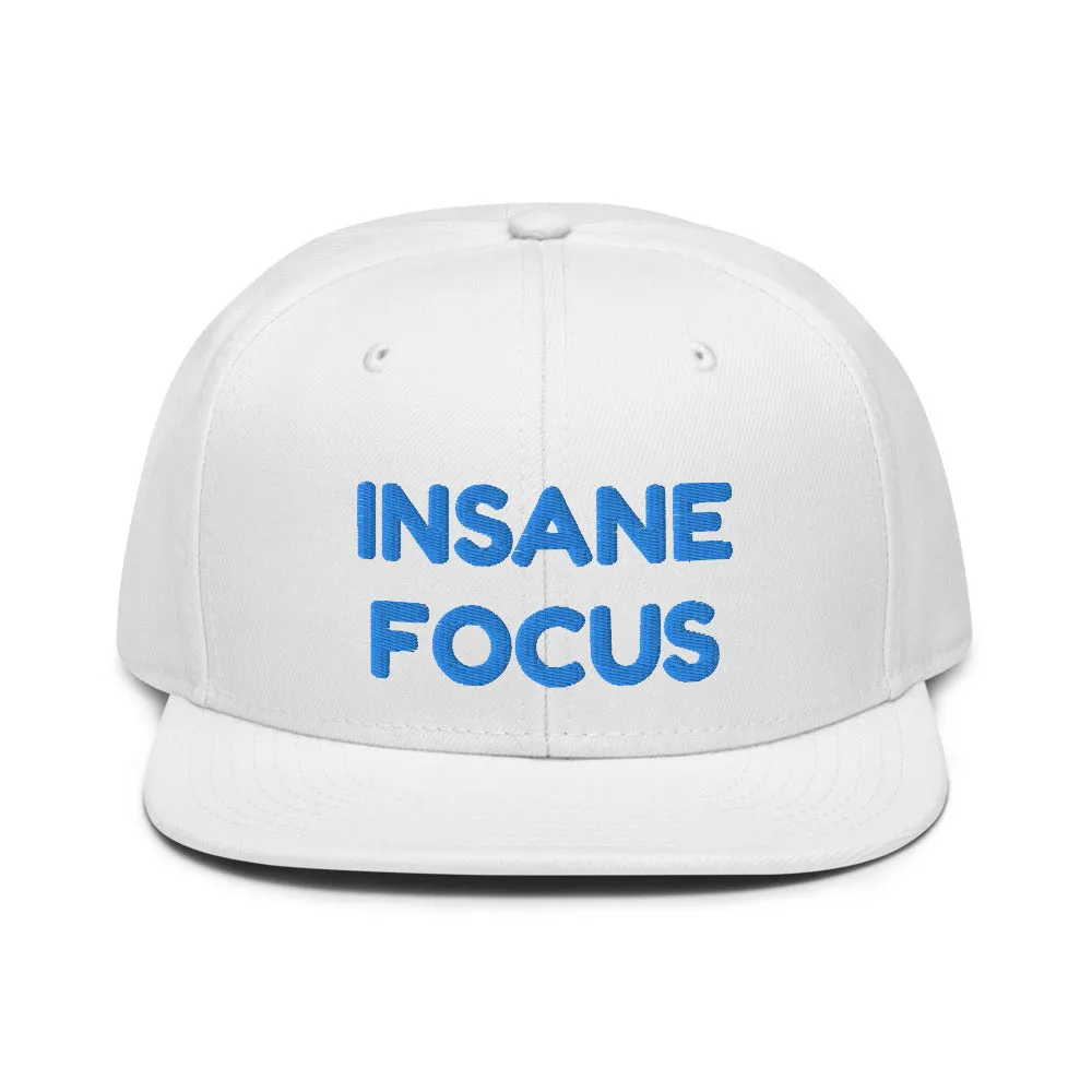 Snapback Hat "1052-0091 Insane Focus (Blue Logo)"