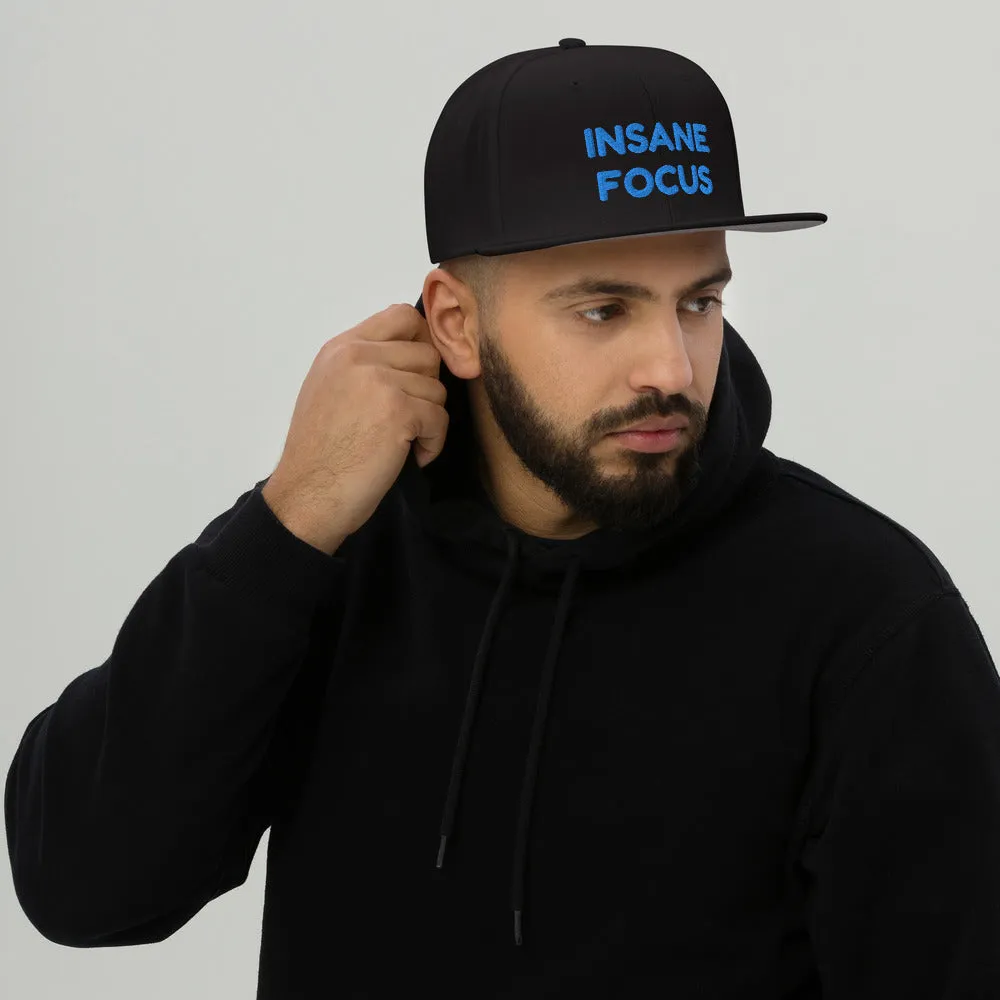 Snapback Hat "1052-0091 Insane Focus (Blue Logo)"