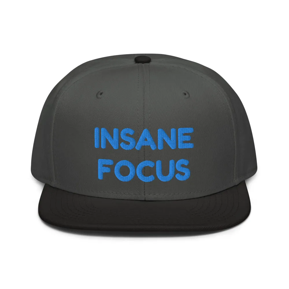Snapback Hat "1052-0091 Insane Focus (Blue Logo)"