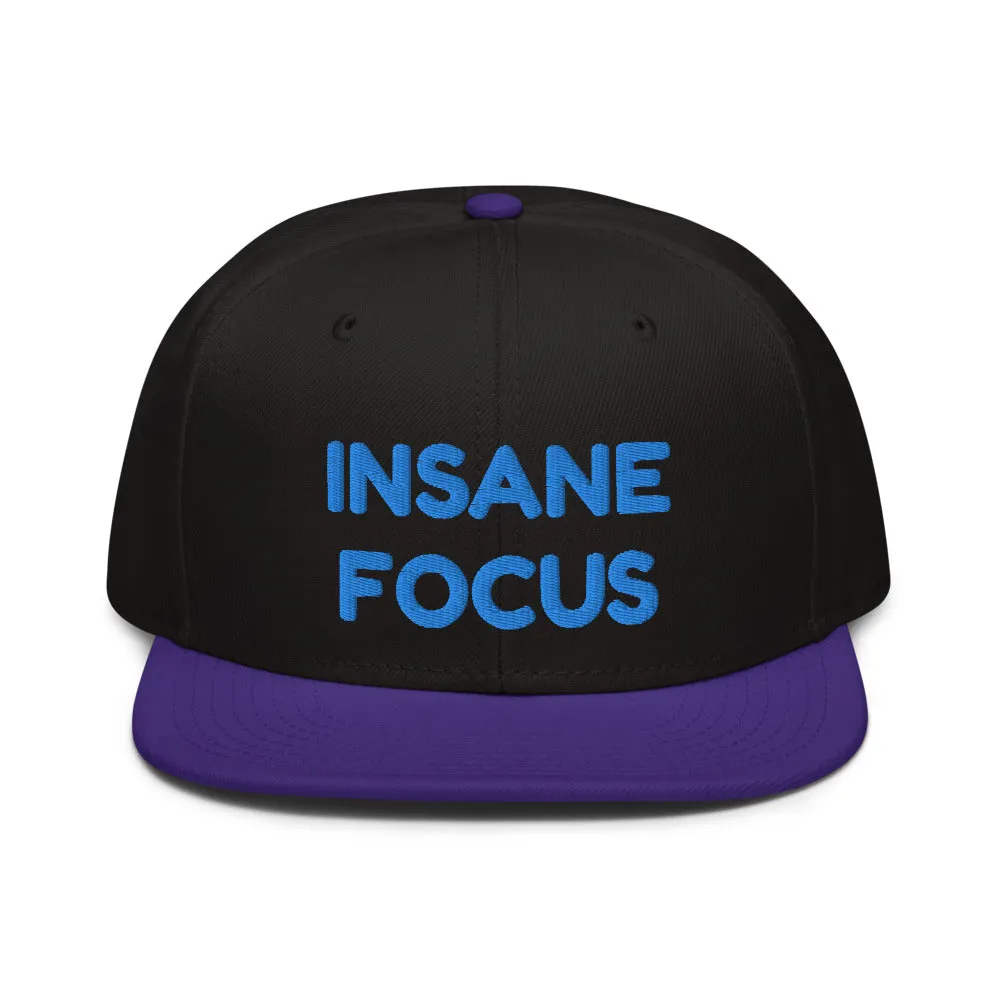 Snapback Hat "1052-0091 Insane Focus (Blue Logo)"