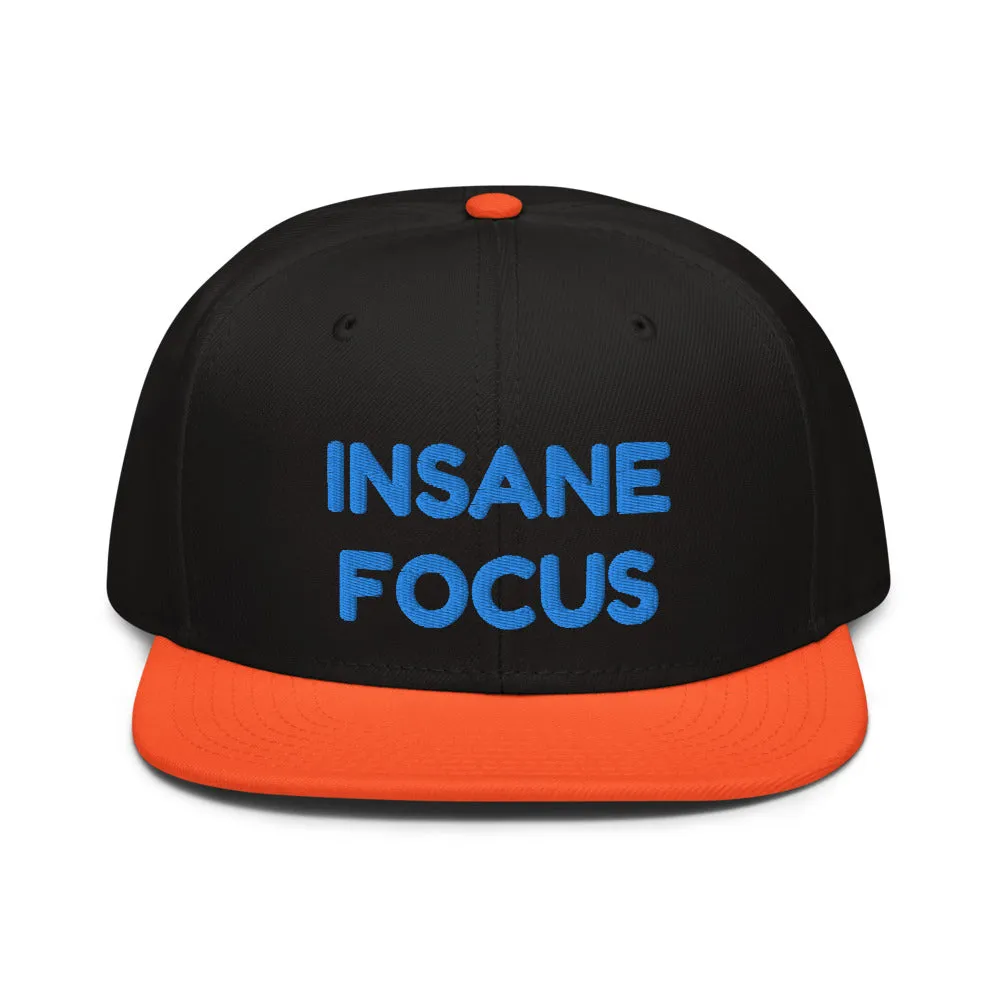 Snapback Hat "1052-0091 Insane Focus (Blue Logo)"