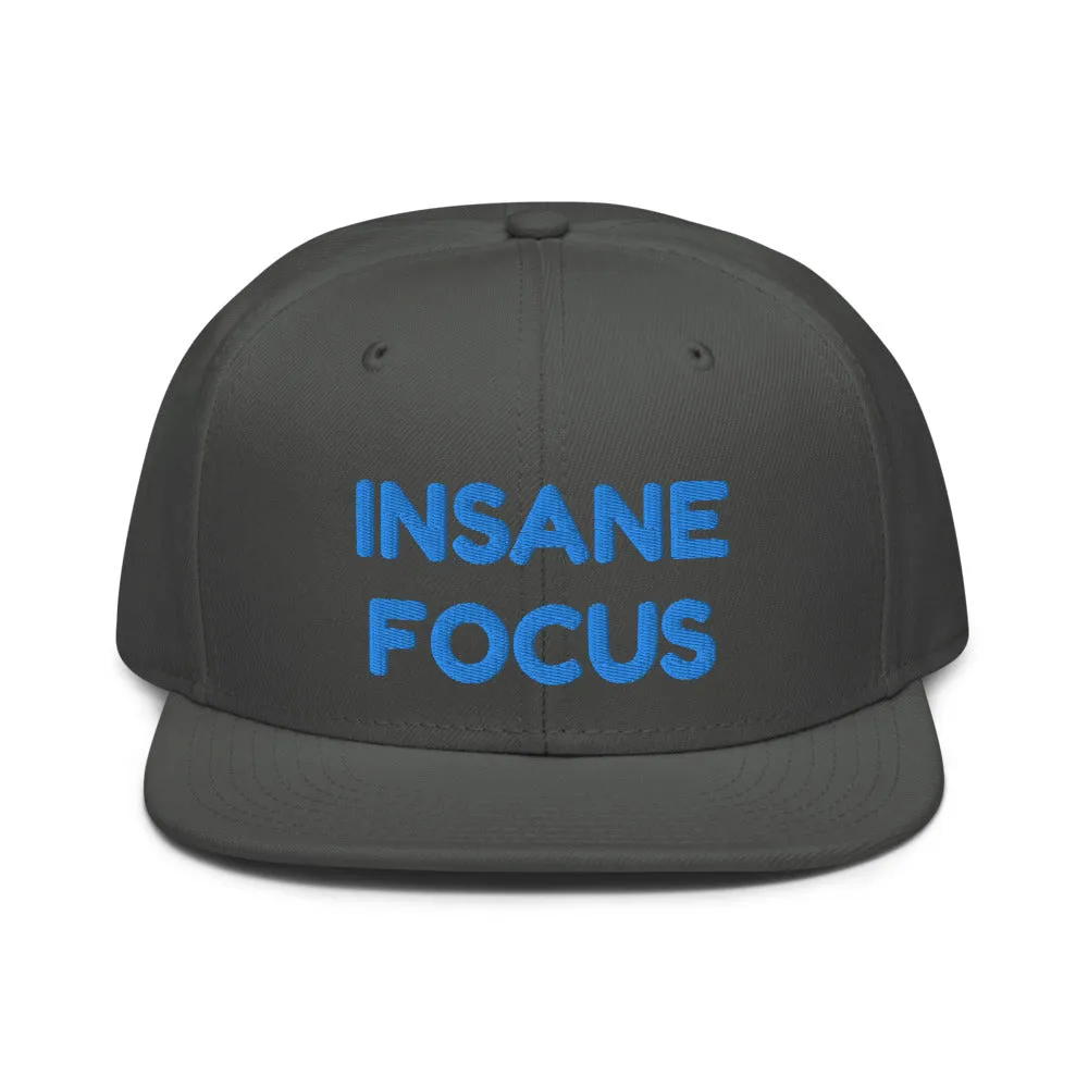 Snapback Hat "1052-0091 Insane Focus (Blue Logo)"