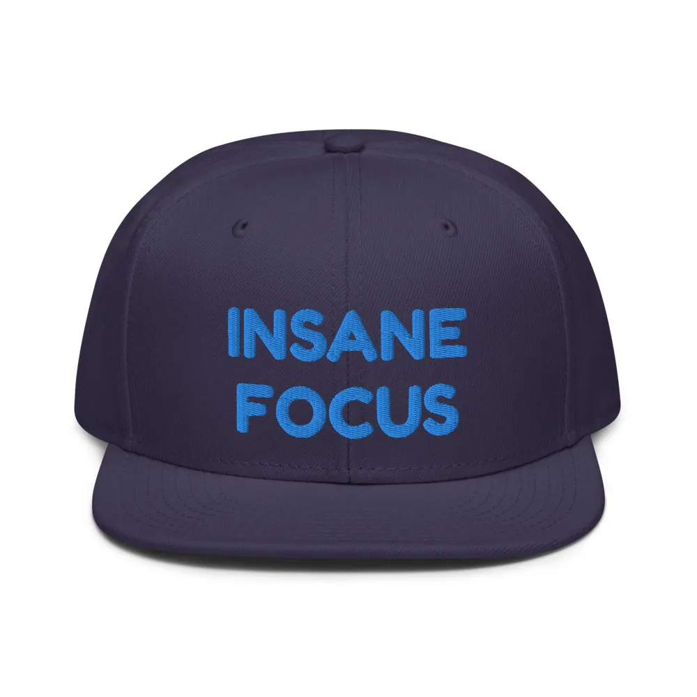 Snapback Hat "1052-0091 Insane Focus (Blue Logo)"