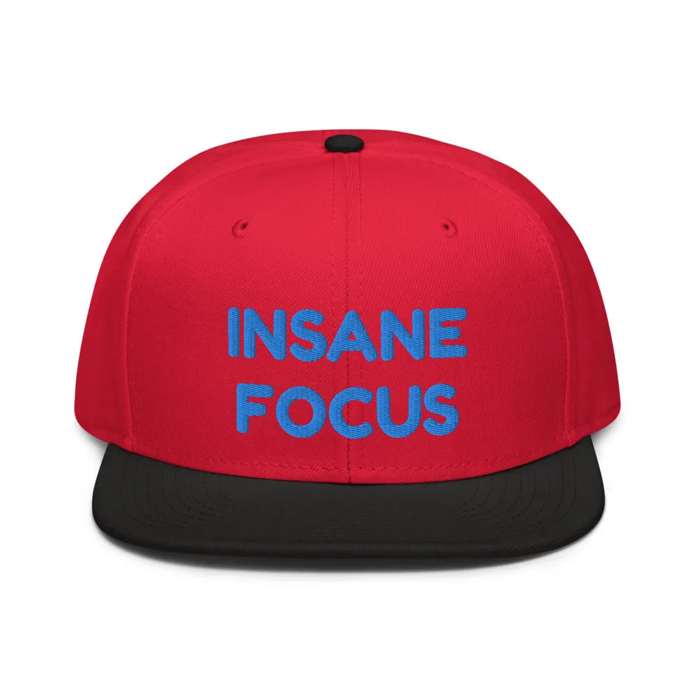 Snapback Hat "1052-0091 Insane Focus (Blue Logo)"