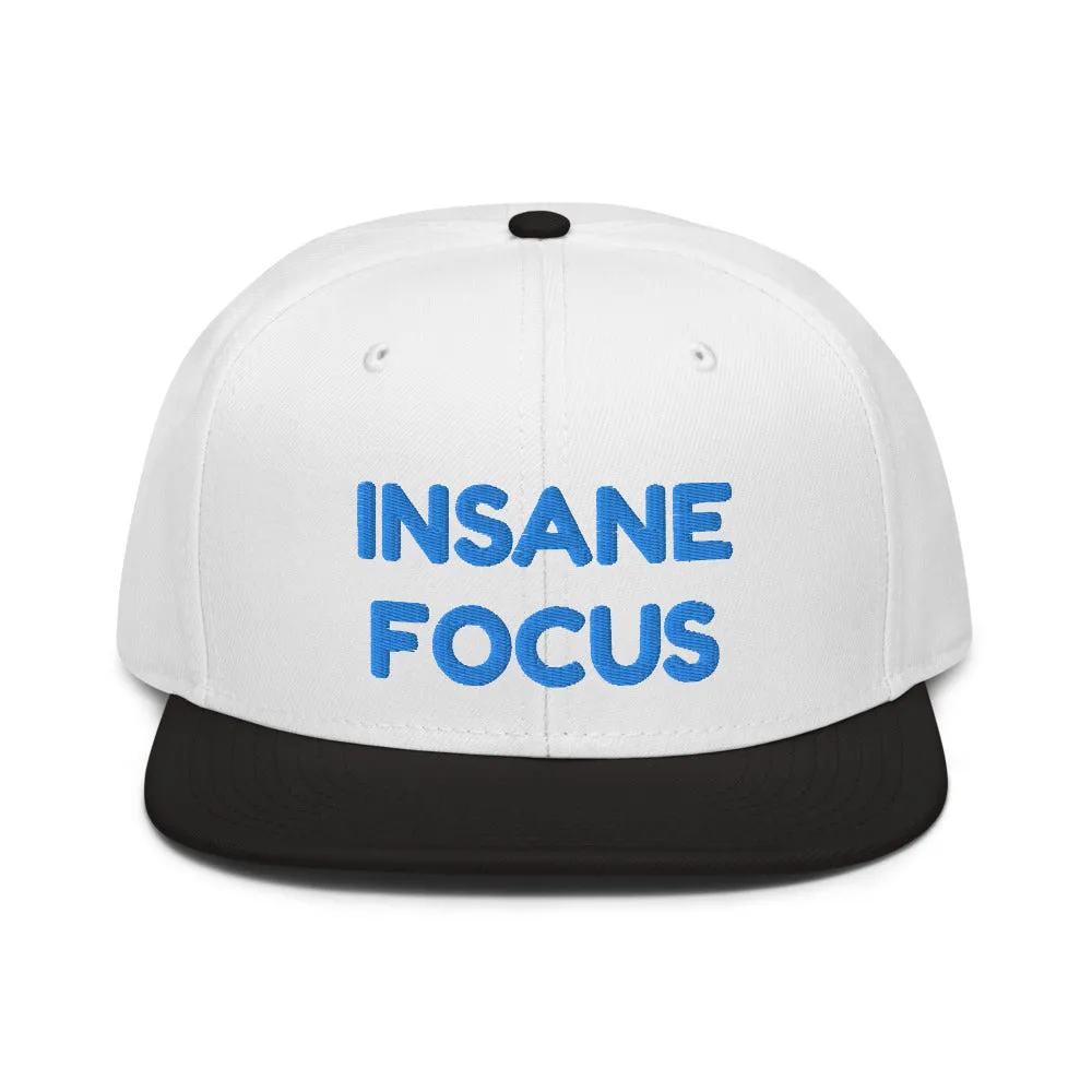 Snapback Hat "1052-0091 Insane Focus (Blue Logo)"