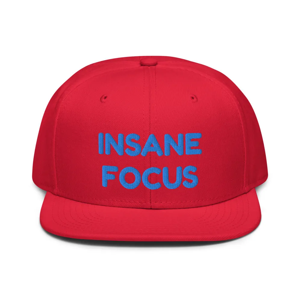 Snapback Hat "1052-0091 Insane Focus (Blue Logo)"