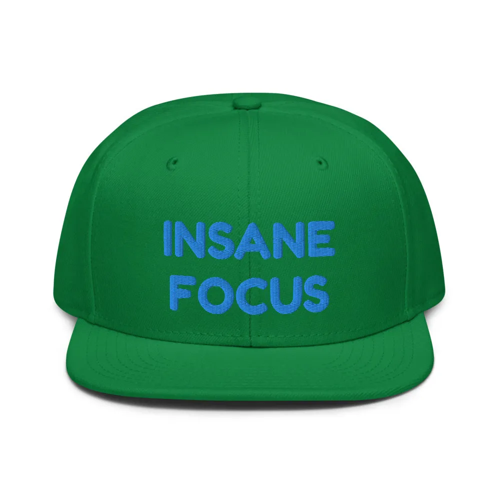 Snapback Hat "1052-0091 Insane Focus (Blue Logo)"