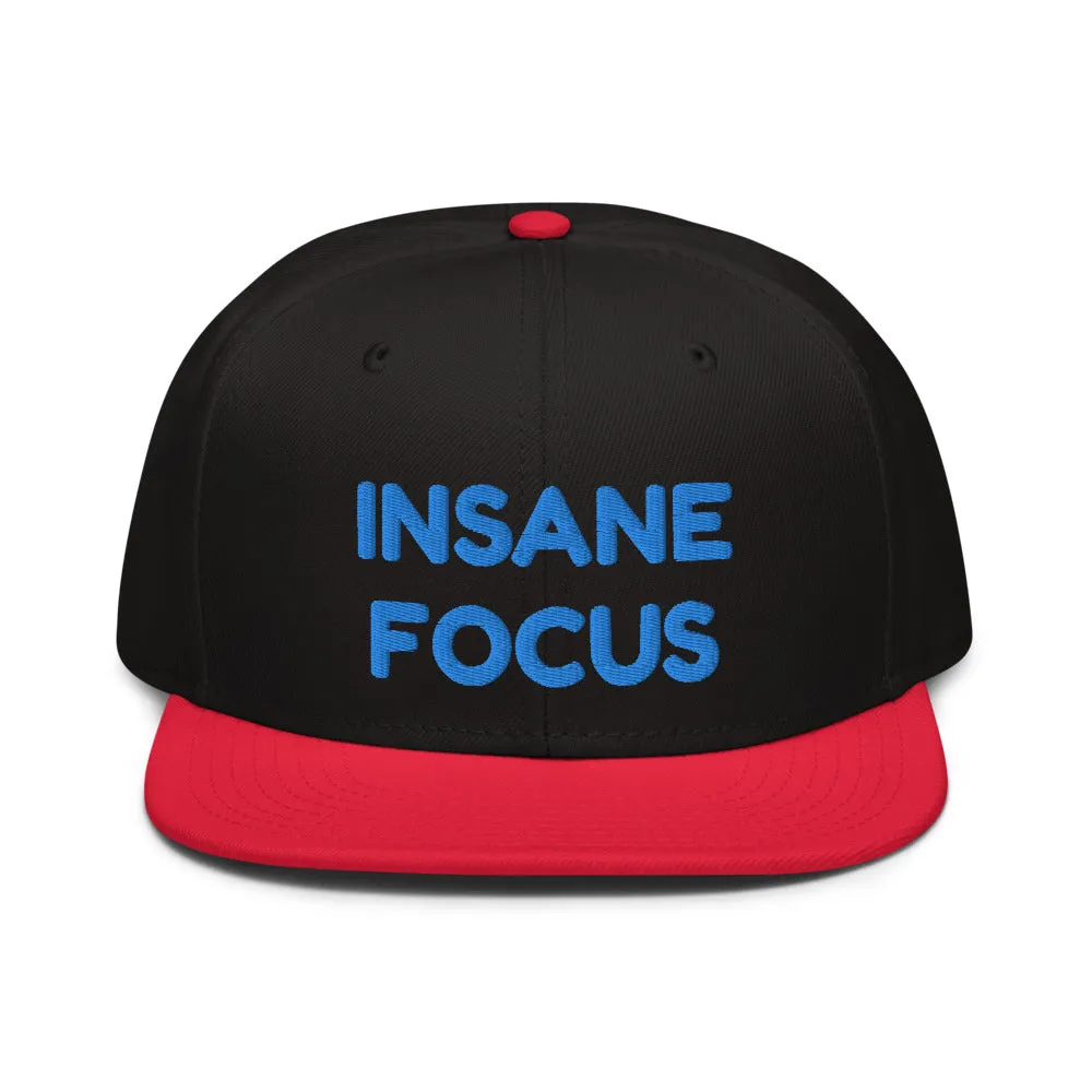 Snapback Hat "1052-0091 Insane Focus (Blue Logo)"
