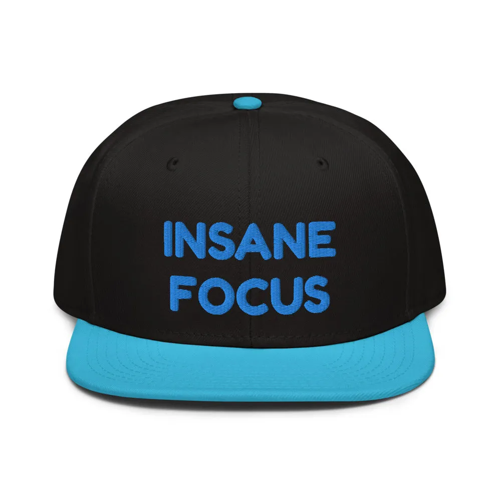 Snapback Hat "1052-0091 Insane Focus (Blue Logo)"