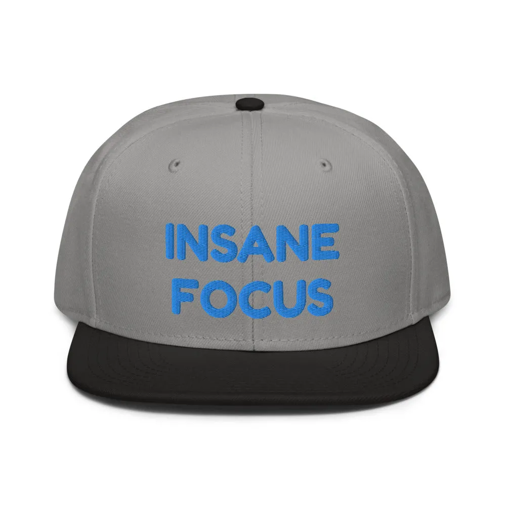 Snapback Hat "1052-0091 Insane Focus (Blue Logo)"