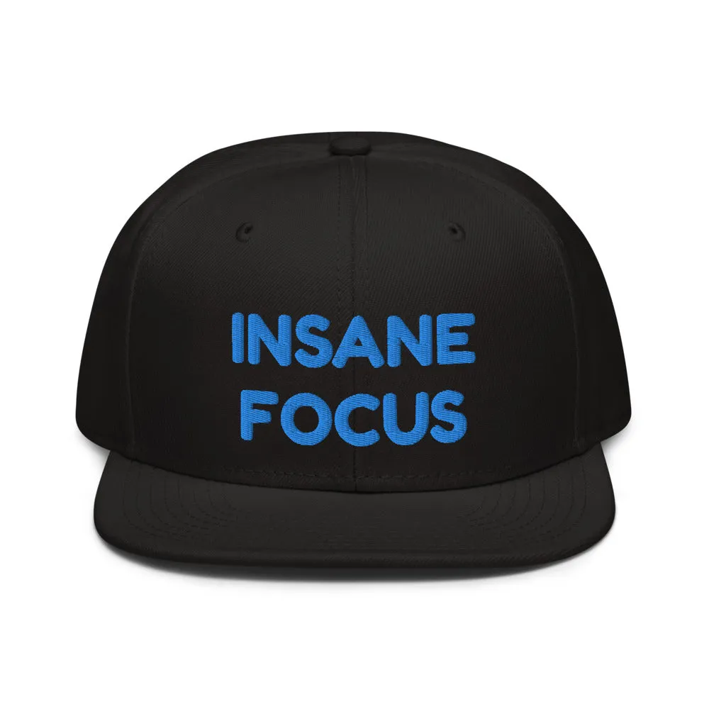 Snapback Hat "1052-0091 Insane Focus (Blue Logo)"